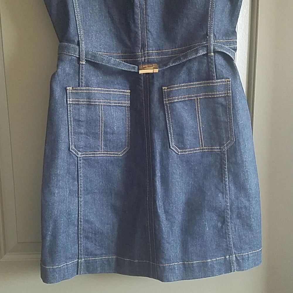 Tory Burch Blue Denim Dress - Picture 3 of 4